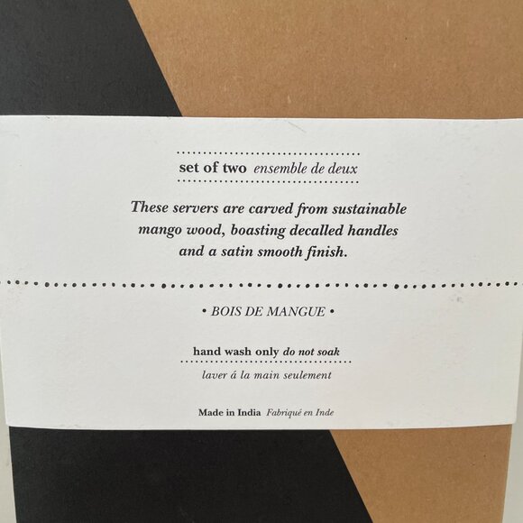 Danica Studio Mango Wood Salad Servers 2 piece set - Picture 5 of 5